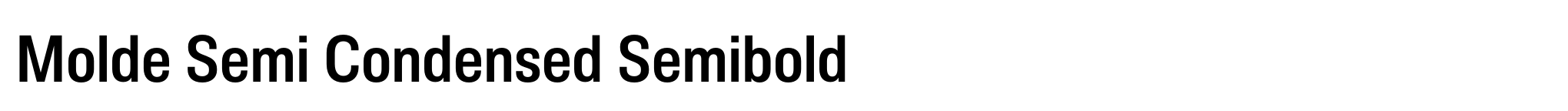 Molde Semi Condensed Semibold image